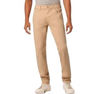 New Men’s Hudson Blake Slim Straight Fit Jeans in Cream Size 40
